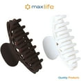 thumbnail image 1 of Max Life Large Hair Claw Clips for Women, Thin Thick Hair, Strong Hold 4 Inch Nonslip Hair Clips - Mix-brownbeige (2 Pack), New, 1 of 3