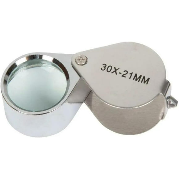 Max Life - Magnifying Glass 30x 21mm Jewelers Eye Loupe Magnifier with Case