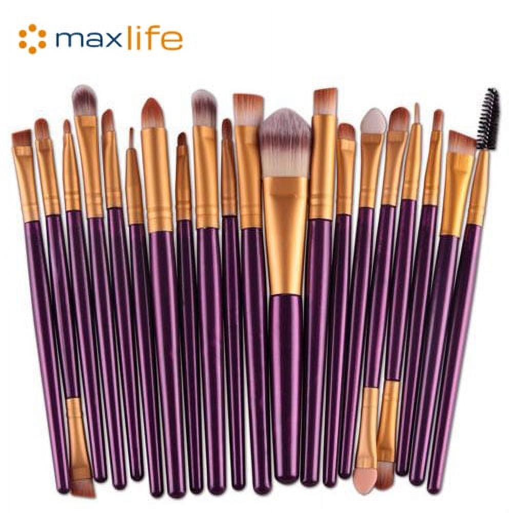 Max Life 20 Pcs Pro Makeup Brushes Kit, Powder Foundation Eyeshadow