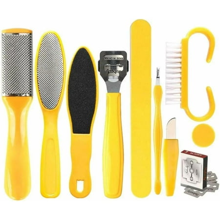 Max Life - Professional Stainless Steel Pedicure Tools Set 10 in 1, Foot Care Kit, Nail Toe Cutter