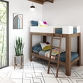 thumbnail image 1 of Max & Lily Bunk Bed, Mid-Century Modern Twin over Twin Solid Wood Bed Frame for Kids, 1 of 9
