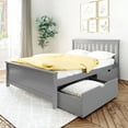 thumbnail image 1 of Max & Lily Full Size Bed Frame with Storage Drawers, Solid Wood Platform Bed for Kids, 1 of 9