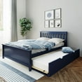 thumbnail image 1 of Max & Lily Full Size Bed Frame with Trundle, Solid Wood Platform Bed with Storage, 1 of 10
