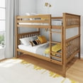 thumbnail image 1 of Max & Lily Full over Full Bunk Bed for Kids, Solid Wood Platform Bed, No Box Spring Needed, 1 of 13