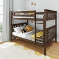 thumbnail image 1 of Max & Lily Full over Full Bunk Bed for Kids, Solid Wood Platform Bed, No Box Spring Needed, 1 of 13