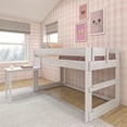 thumbnail image 1 of Max & Lily Solid Wood Loft Bed with Desk, Modern Farmhouse High Twin Loft Bed For Kids, 1 of 8