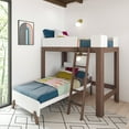 thumbnail image 1 of Max & Lily Mid-Century Modern Twin over Twin L-Shaped Bunk Bed, Solid Wood, 1 of 7