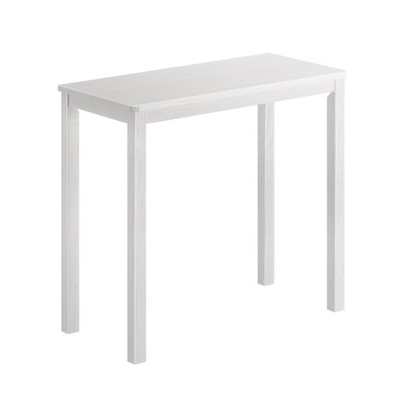 Max & Lily Modern Farmhouse Solid Wood Reading Work Desk, White Wash