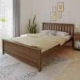 thumbnail image 1 of Max & Lily Queen Bed Frame, Solid Wood Platform Bed with Slatted Headboard for Kids, 1 of 9