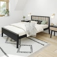 thumbnail image 1 of Max & Lily Scandinavian Full Size Bed Frame, Solid Wood Platform Bed with Headboard for Kids, 1 of 8