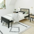 thumbnail image 1 of Max & Lily Scandinavian Twin Bed Frame, Solid Wood Platform Bed with Headboard, 1 of 6