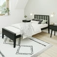 thumbnail image 1 of Max & Lily Scandinavian Twin Bed Frame, Solid Wood Platform Bed with Headboard, 1 of 7