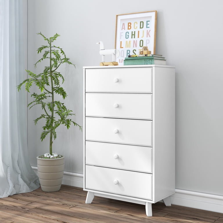 solid wood dresser white Rubberwood Bedroom with Elegant Finish 55.9x15.7x36.6 inch / 142.6x40x93.1 cm / White color / nine drawer chest this dresser features a sturdy construction that can last for years. Max & Lily Classic, 5