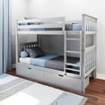 thumbnail image 1 of Max & Lily Solid Wood Twin over Twin Bunk Bed for Kids with Underbed Storage Drawers, 1 of 11