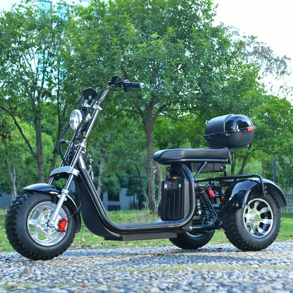 Max Load 550IBS Aldult Electric Tricycles  3000 W Powerful Motor 18 Inch Fat electric Scooter