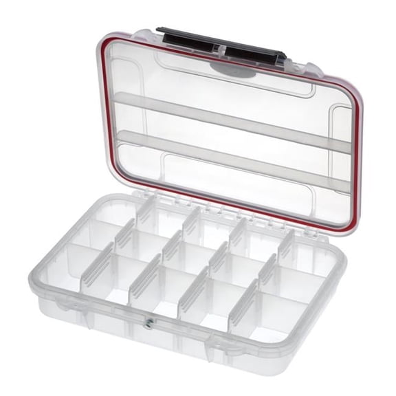 Max MAX002T.113 9.05 x 6.88 x 2.08 in. Water & Dust Proof Tackle Box, Transparent
