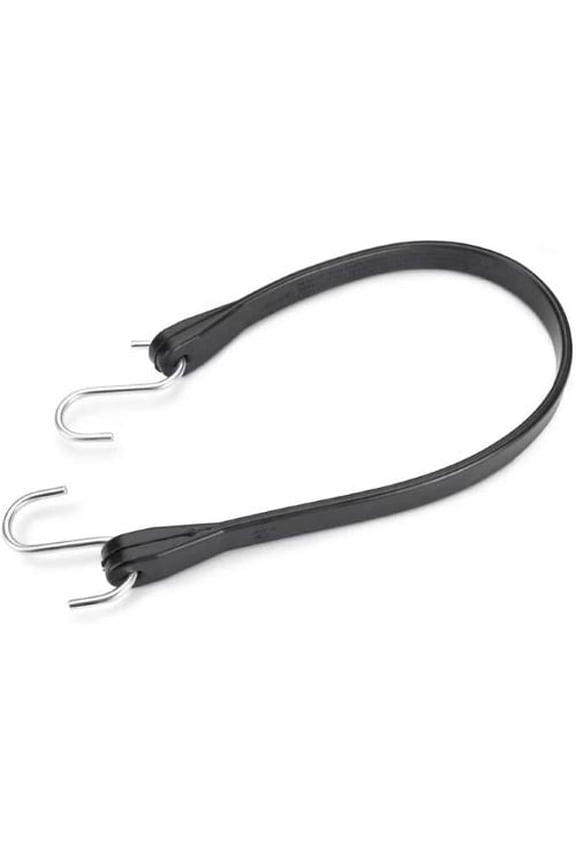 Max MM08 14" Black EPDM Rubber Tarp Bungee Cord Straps - Quantity of 20