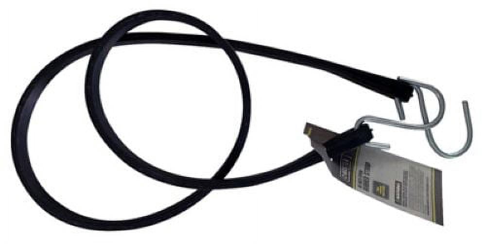 Max MM57 45" Black EPDM Rubber Tarp Bungee Cord Strap - Quantity of 10