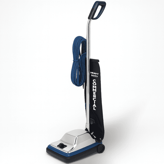 Max Manufacturing 12" Commercial Vacuum Cleaner with Shake Out Bag, Heavy Duty Commercial Upright Vacuum for Carpets & Hard Floors