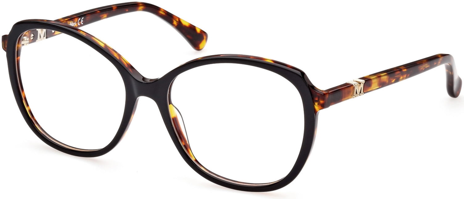 MAXMARA ハタフライフレムメカネ MM5052 005 Max Mara Black Women Optical Frames - Walmart.com