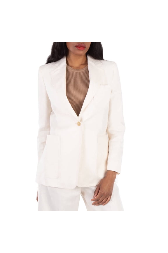 Boemia Linen Suiting Blazer, Brand Size 36 (US Size 2)