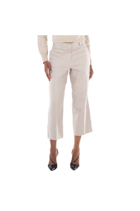 Cadice Linen-Blend Trousers, Brand Size 40 ( US Size 6 )