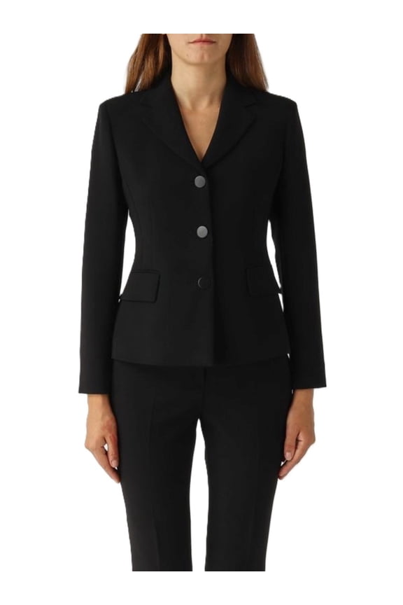 Classic Tailored Blazer With Notched Lapel (Women's)