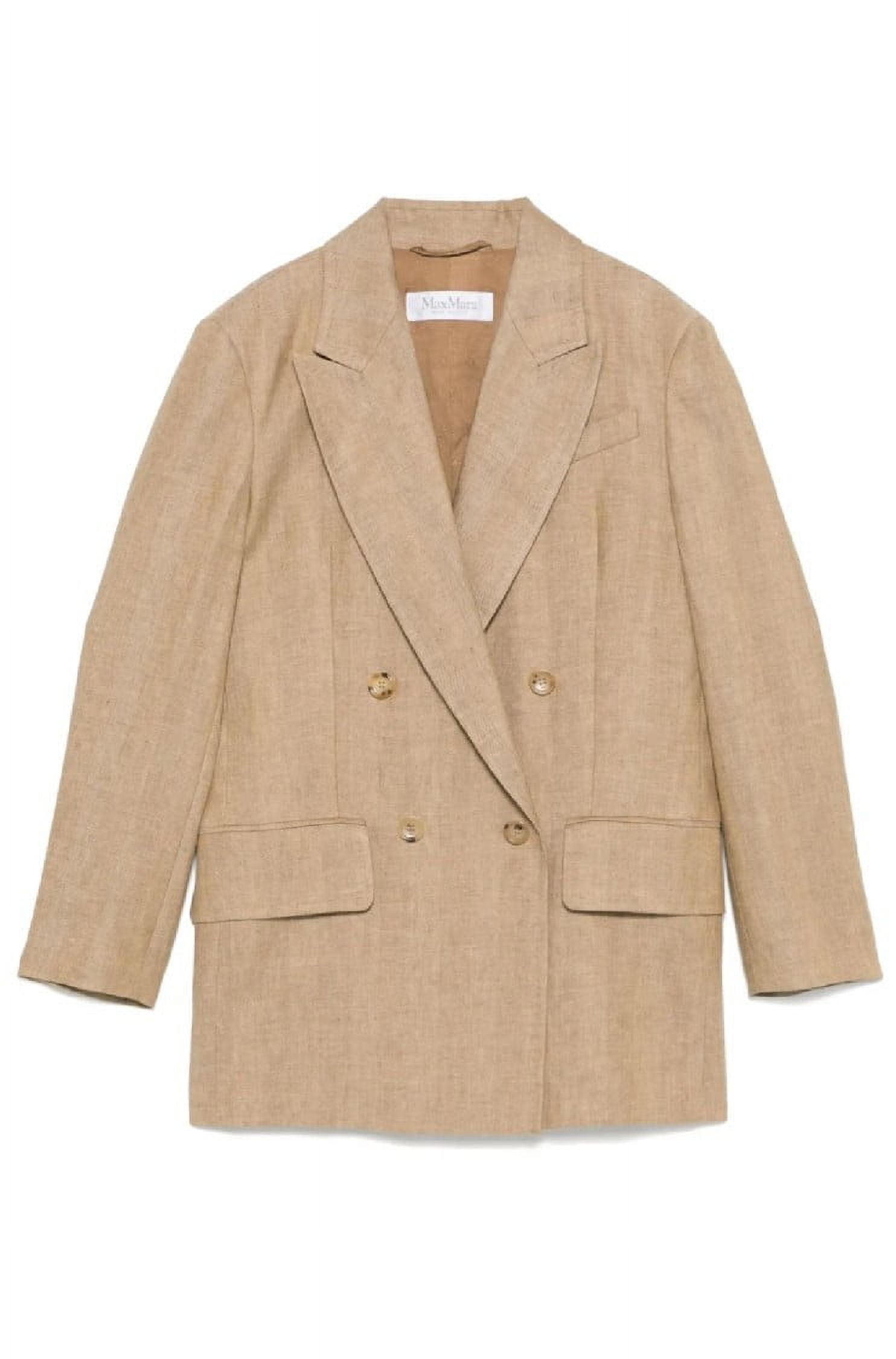 Max Mara Women's Mxsbuono Linen Blazer Beige