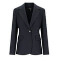 thumbnail image 1 of Max Mara Women's Lamine Navy Blue Blazer Blue Sizes IT 34-64, 1 of 5