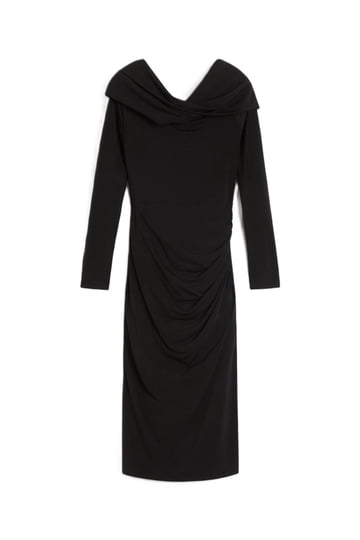black teddy dress Max Mara Sportmax Long flared dress Black - Women main image 0