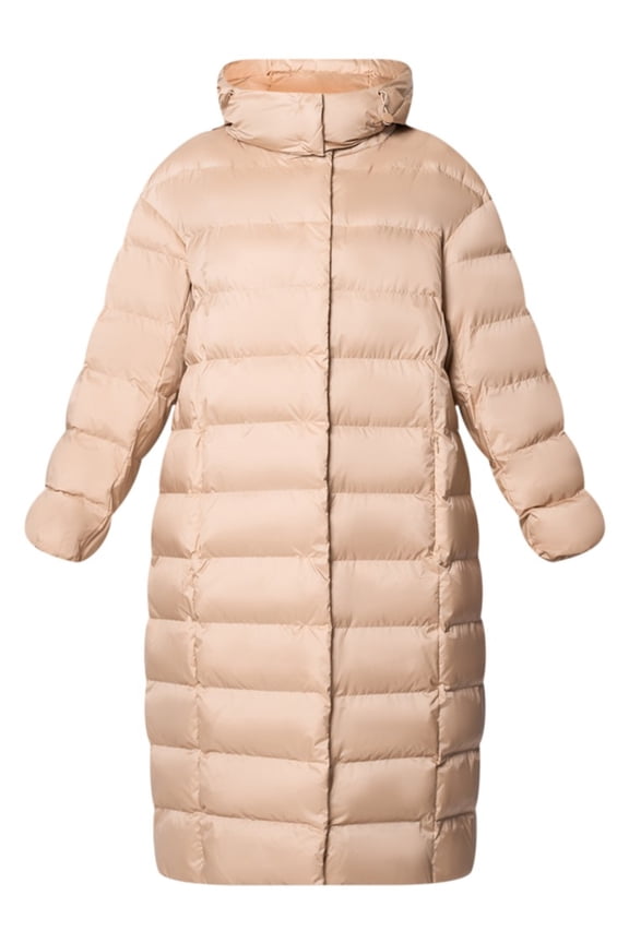 Quilted Lightweight Puffer Coat With High Collar (Women's)