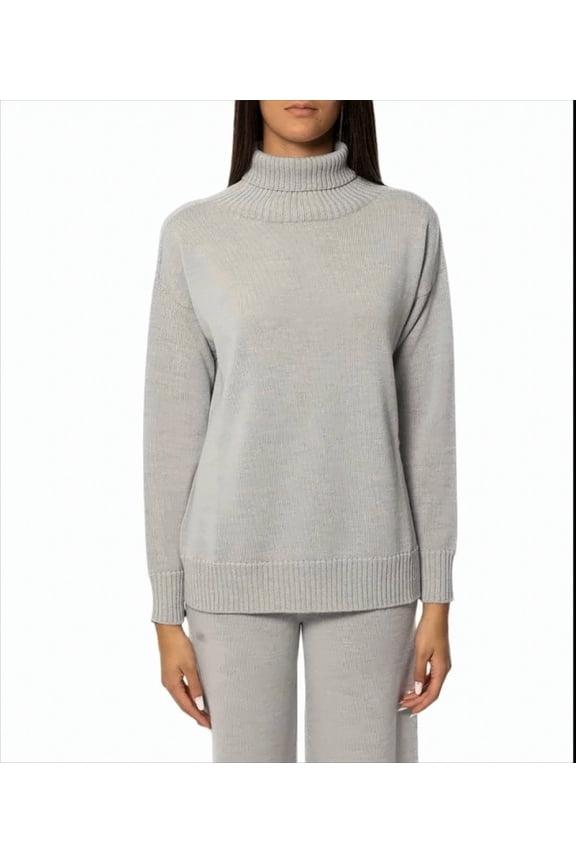 Relaxed-Fit Turtleneck Sweater In Soft Virgin Wool (Women's)