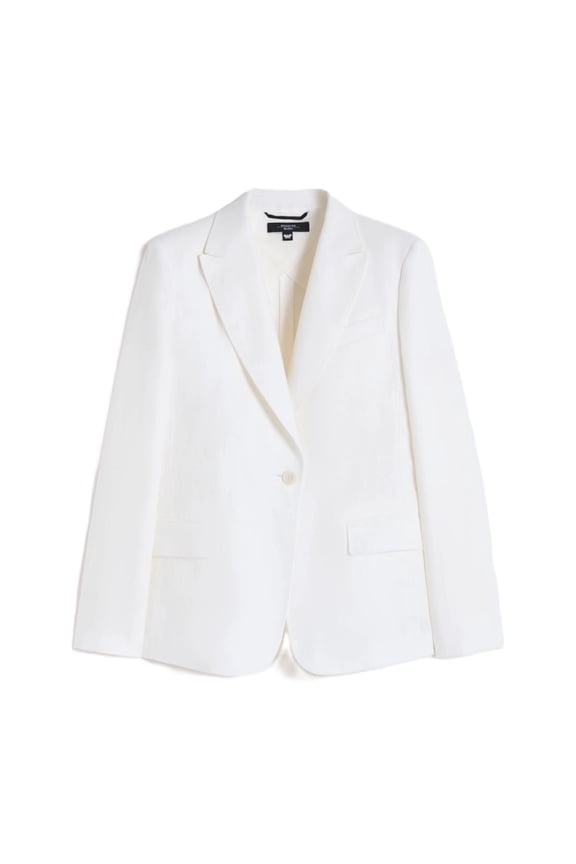 Tailored White Blazer And Flap Pockets (Women's)