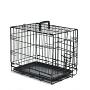 Max & Marlow Single-Door Dog Crate, Foldable Metal Wire Kennel, Portable, Tray and Divider Included, 18" x 12" x 14.50"