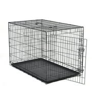 Max&Marlow 42inch Single-Door Dog Crate, Foldable Metal Wire Dog Kennel with Tray for Large Dogs