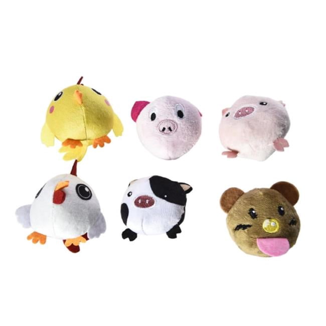 Max & Marlow 810162077143 Cat Farm Animals Toys - Assorted - Pack of 6