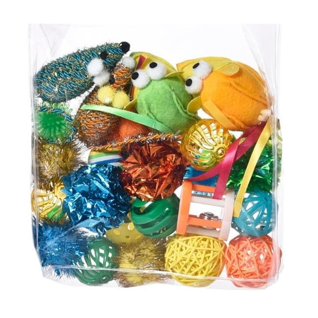 Max & Marlow 810162077150 Cat Toys Value Pack - Assorted Color - Pack of 24