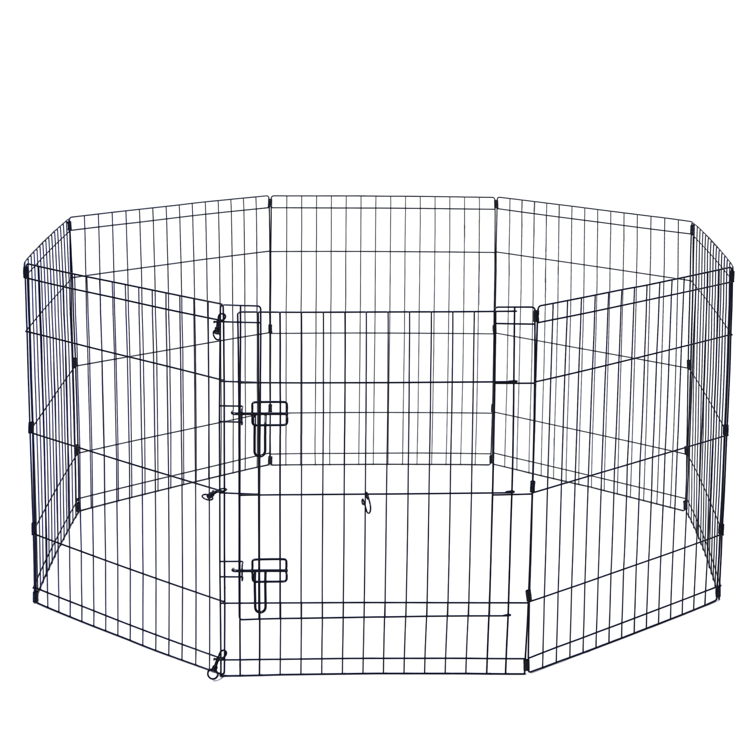 Max&Marlow Dog Playpen 8Panel Metal Dog Fence for Indoor Use and