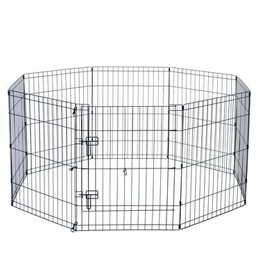 Max & Marlow Portable Dog Playpen, 8-Panel Metal Dog Fence, Indoor & Outdoor Use, Customizable, 30" Height