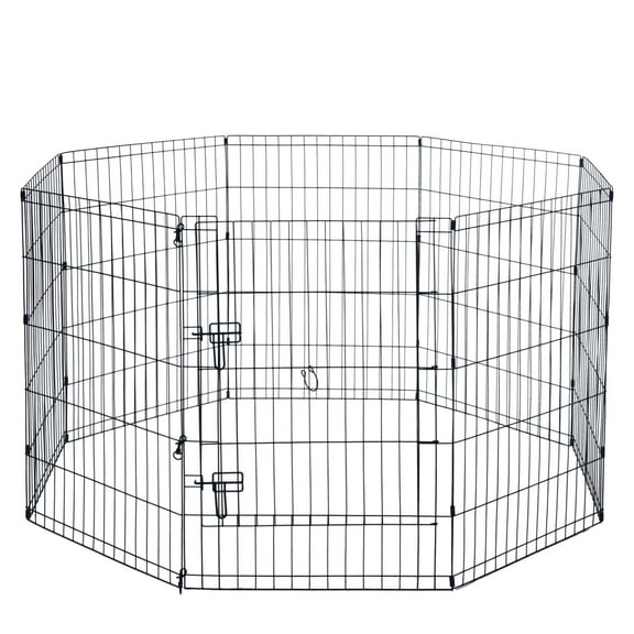 Max & Marlow Portable Dog Playpen, 8-Panel Metal Dog Fence, Indoor & Outdoor Use, Customizable, 36" Height