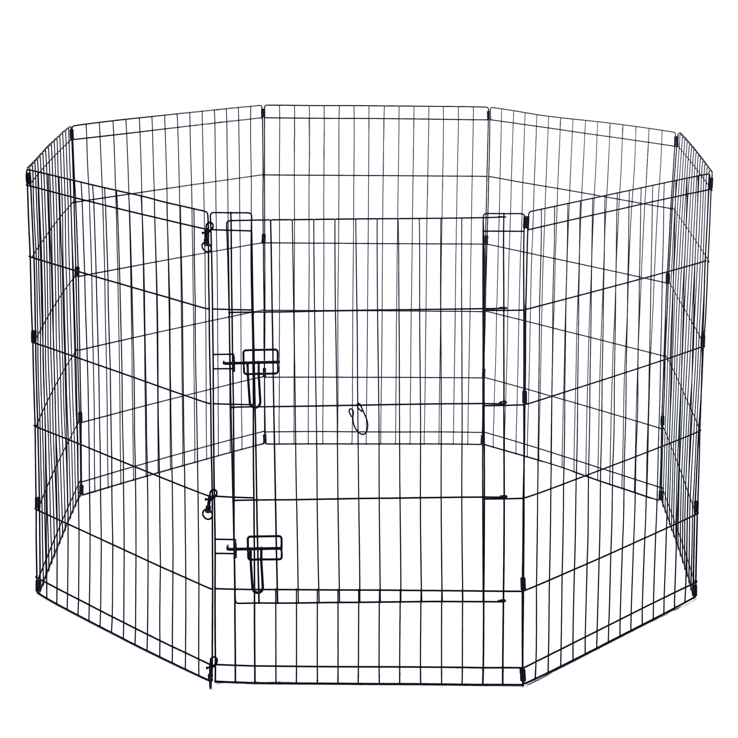 Max&Marlow Dog Playpen 8Panel Metal Dog Fence for Indoor Use and