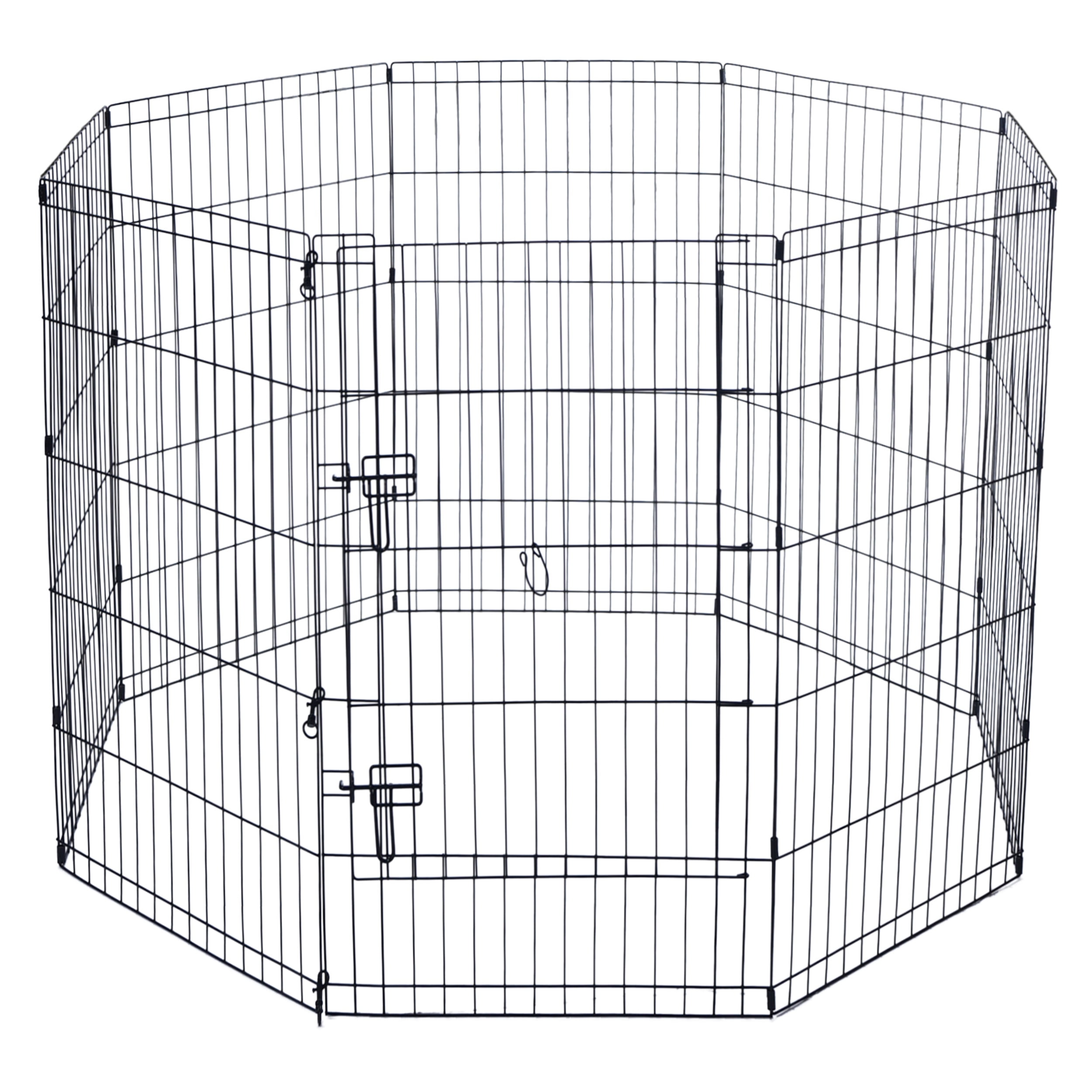 Max&Marlow Dog Playpen 8Panel Metal Dog Fence for Indoor Use and