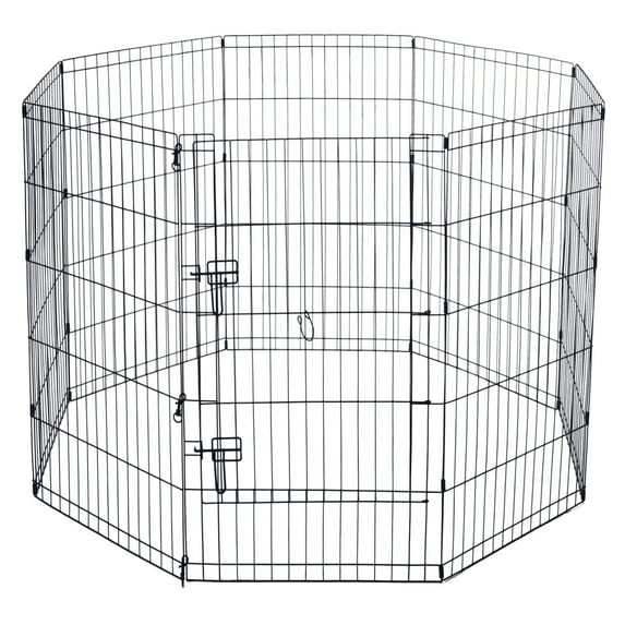 Max & Marlow Portable Dog Playpen, 8-Panel Metal Dog Fence, Indoor & Outdoor Use, Customizable, 48" Height
