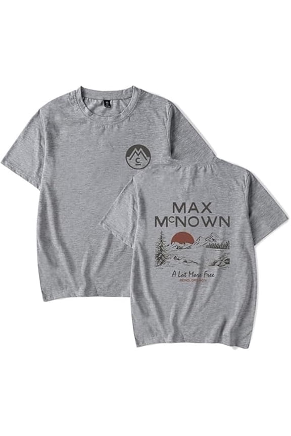 Max McNown 2025 Merch T-shirt Fun Print Trendy Short Sleeves Men And Women Street Wear