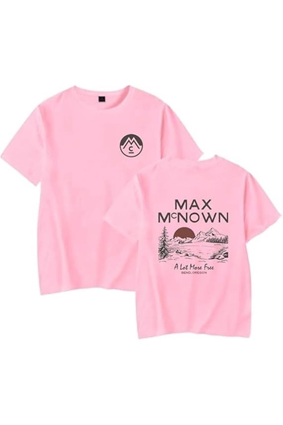 Max McNown 2025 Merch T-shirt Fun Print Trendy Short Sleeves Men And Women Street Wear