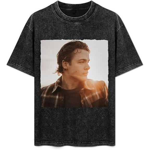 Max McNown 2025 Merch Washed T-shirt Cool Print Short Sleeve Men And Women Hip Hop Top