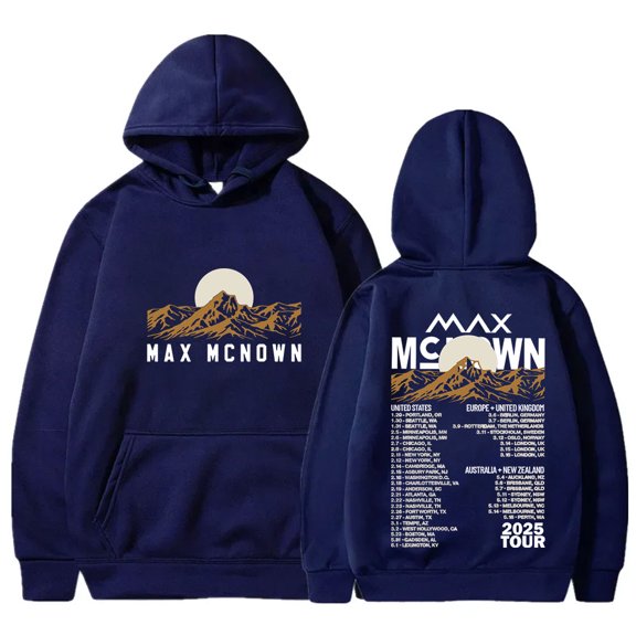 Max McNown 2025 Tour Dates Hoodies Night Diving Album Merch Unisex Fashion Streetwear Sweatshirts