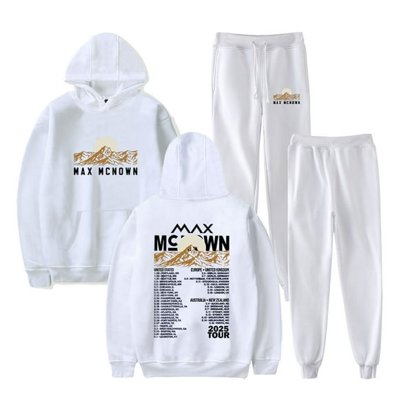Max McNown 2025 Tour Logo Merch Hoodies Jogger Pants Cosplay Unisex Fashion Streetwear Sweatshirts