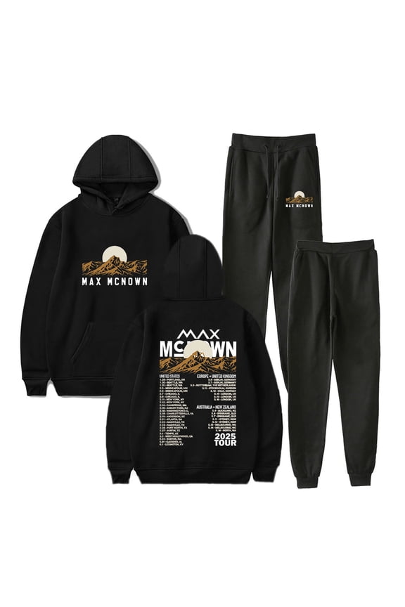 Max McNown 2025 Tour Logo Merch Hoodies Jogger Pants Cosplay Unisex Fashion Streetwear Sweatshirts
