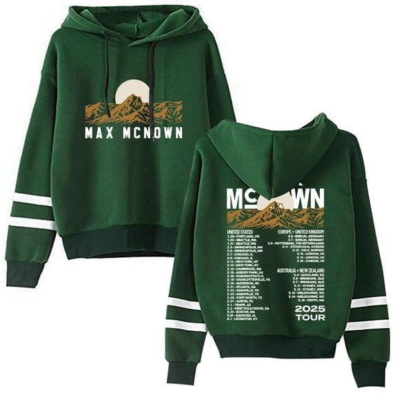 Max McNown 2025 Tour Pullover Hoodie Long Sleeve Pocketless Sweatshirt Unisex Clothes